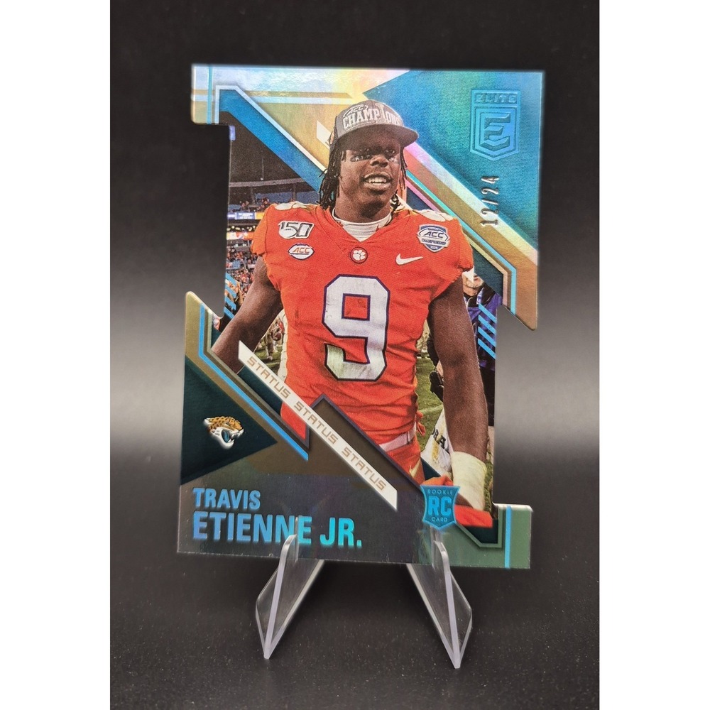 2021 Donruss Elite Travis Etienne Jr #191 Rookie Status Die Cut /24 (RC) Jaguars